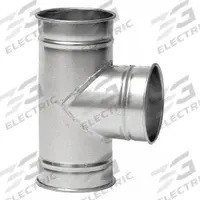 12"dia 20"L 90° SS Tee Branch: Stainless Steel, For 12 in Duct Dia, 20 in Overall Lg, 90° Angle (MPN 8040305019). Key specifications — Brand: NORDFAB.