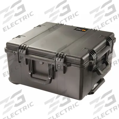 PELICAN Protective Case: 21 in x 22 1/2 in x 11 3/8 in Inside, No Foam, Black, Mobile - Impact-Resistant Suitcase-Style Cases