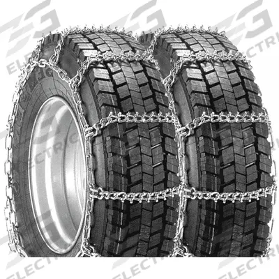 PEERLESS Tire Chains: Tire Chain, 10-22.5/9.00-20 Compatible Tire Size, Steel