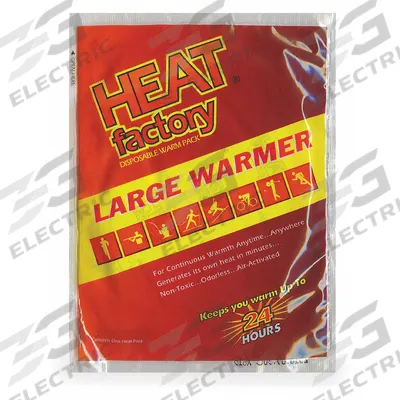 HEAT FACTORY USA Heat Pack: 5 1/2 in Temp Pack Lg, 4 in Temp Pack Wd, 19413 - Disposable Heat Packs