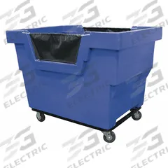 ROYAL BASKET TRUCKS Cube Truck: 26.5 cu ft, 1,200 lb, 48 in L x 31 3/4 in W x 37 in H, Blue, Std (MPN G23-BLX-MTC-4UNN). Key specifications — Manufacturer Part Number: G23-BLX-MTC-4UNN; Brand: ROYAL BASKET TRUCKS; Caster/Wheel Configuration: (2) Swivel; Color: Blue.