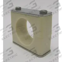 BEHRINGER PIPE SYSTEMS Beta Clamp: Smooth Bore, 316 Stainless Steel Clamp, Santoprene Cushion (MPN SBX61900-SP)