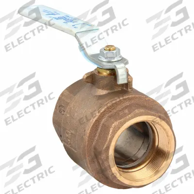 APOLLO Manual Two-Way Ball Valve: 2 in Size, Brass/Bronze, Straight, FNPT x FNPT - Bronze Ball Valves