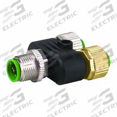 MURRELEKTRONIK T-Coupler: M12 Male Straight, 5 Pole to (2) M12 Female Straight, 5 Pole, T-Style (MPN 7000-41181-0000000). Key specifications — Connector Style: T-Style; IP Rating: IP67; Convert From: M12 Male Straight, 5 Pole; Convert To: (2) M12 Female Straight, 5 Pole; Brand: MURRELEKTRONIK.