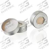Lab Bottle Caps: 20 mm Dia, Silver, Aluminum, PTFE, Septa Included, Colored (MPN 9040000CAP-AS-N). Key specifications — Closure Type: Crimp Style; Clarity: Colored; Product Type: Cap; Septa Included: Yes; Vented: No; Brand: GLOBE SCIENTIFIC; Closure Color: Silver; Closure Liner Material: PTFE.