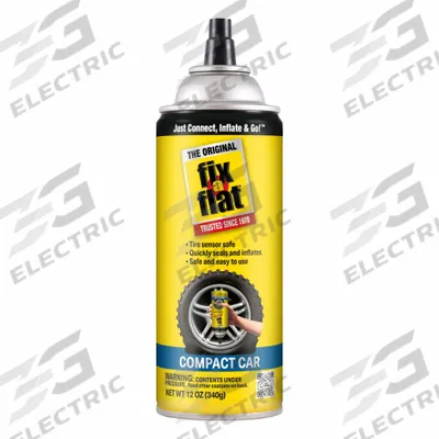 FIX-A-FLAT Tire Inflator: Tire Inflator, Aerosol, Aerosol Spray Can, 12 oz Container Size - Tire Sealants