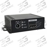 SPECO TECHNOLOGIES Video Converter: Video Converter, Metal, Cable, Digital CCTV Cameras, Universal (MPN VGAHD2). Key specifications — Brand: SPECO TECHNOLOGIES; Compatible Surveillance Equipment: Digital CCTV Cameras; Manufacturer Part Number: VGAHD2; Color: Black; Includes: Power Supply; Product Type: Video Converter; For Use With: Video Surveillance Systems; Material: Metal.