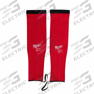 MILWAUKEE Cut-Resistant Sleeves: Cut Level A3, 18 in Lg, Universal, HPPE, 15 ga Thick - Light-Duty Cut-Resistant Sleeves