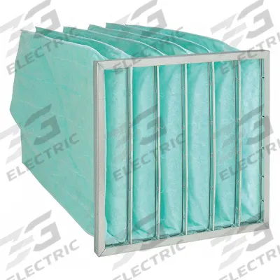 GRAINGER Pocket Air Filter: 20 in x 20 in x 22 in, MERV 11, Green, Synthetic - MERV 11 Pocket Air Filters