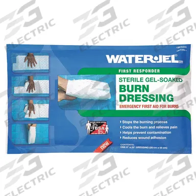 WATERJEL Burn Face Dressing: 22 in Dressing Lg, 8 in Dressing Wd, Sterile - Burn Dressings