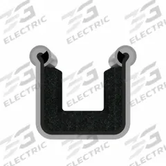 FAIRCHILD Edge Trim: Pile Lined Beaded, 6 ft Overall Lg, Polypropylene Outer, 1/2 in Leg Lg (MPN 0133-3X2). Key specifications — Brand: FAIRCHILD; Color: Black; Outer Material: Polypropylene; Profile Shape: Pile Lined Beaded.