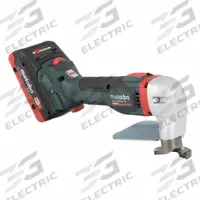 METABO Shear: Sheet Metal, 18V DC, Scroll Cut Cutting, 16 ga Capacity (Steel), Brushless Motor, SCV (MPN SCV 18 LTX BL). Key specifications — attr1256491: Yes; attr1256494: 18V DC; attr1319698: Tool Only.