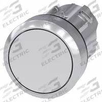 SIEMENS Flush Push Button: 22 mm Mounting Size, Metallic, Momentary (MPN 3SU1050-0AB60-0AA0). Key specifications — Brand: SIEMENS; Action: Momentary; Series: 3SU; Push Button Material Type: Metallic.