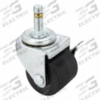 SHEPHERD CASTER Stem Caster: Swivel, Side Brake, 2 in Wheel Dia., 1 13/16 in Wheel Wd, Polypropylene (MPN C0020273ZN-POL01(KK)B). Key specifications — attr1111099: SHEPHERD CASTER; attr1111095: Black; attr1176855: Swivel with Brake.