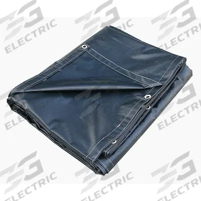 APPROVED VENDOR Tarp: 19.5 ft Lg, 13.33 ft Wd, Heavy Duty, 20 mil, Vinyl, Black - Vinyl Tarps