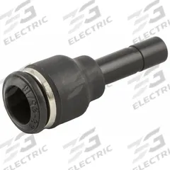 AIGNEP Push To Connect Fitting: 8 mm OD x 10 mm OD Size, Push-to-Connect x Tube Stem, Nylon, Black (MPN 55705-8-10). Key specifications — Brand: AIGNEP.