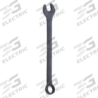 WESTWARD Combination Wrench: Alloy Steel, Black Oxide, 24 mm Head Size, 12 3/8 in Overall Lg - Metric 12-Point Combination Wrenches