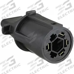 HOPKINS TOWING SOLUTIONS Wiring Adapter: 7-Way Blade, 4-Way Flat, Plastic, 1 7/8 in Overall Lg (MPN 47355)