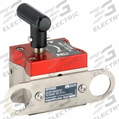MAG-MATE Magnetic Tie Down: Magnetic Tie Down, 110 lb Max Load Capacity, On/Off Handle - Portable Magnetic Tie-Downs