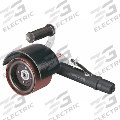 DYNABRADE Air Finishing Sander: 5 in Max, 0.7 hp, 41 cfm, 1/4 in NPT, 3/4 in Arbor - Perpendicular-Mount Finishing Tools