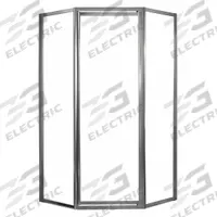 FOREMOST Shower Door: 24 in Max. Door Wd, 16 3/4 in Fixed Panel Wd, 70 in Overall Ht, Framed, Silver (MPN TDNA0470-CL-SV). Key specifications — Brand: FOREMOST.