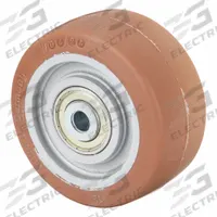 APPROVED VENDOR Caster Wheel: 4 7/8 in Wheel Dia., 2 3/8 in Wheel Wd, Polyurethane, Iron, Std, Tan (MPN GB 128/20K-BB0.5). Key specifications — Brand: APPROVED VENDOR; Wheel/Tread Color: Tan.