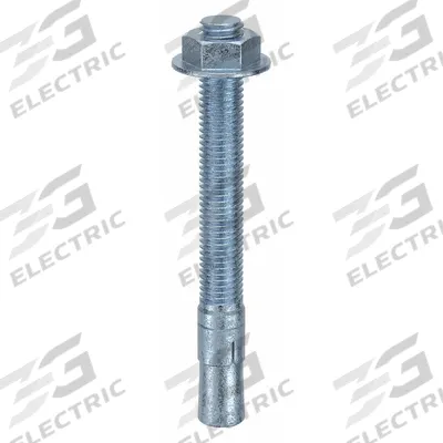 MKT FASTENING Wedge Anchor: 6 in Overall Lg, 5/8 in Dia, 5/8"-11 Thread Size, Steel, Steel - Steel Wedge Anchors