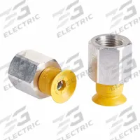 SCHMALZ Vacuum Pad Assembly: G1/8 in, 2.6 mm Pad Dia, NBR-ESD, 55 A, Yellow, 23.3 mm Pad Ht (MPN 10.01.01.14126). Key specifications — attr1019168: 55 A; attr1019165: 10.01.01.14126; attr1019167: SCHMALZ; attr1019180: Yellow.