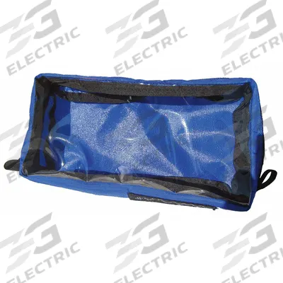 COAXSHER Organization Pouch: Red, 10 in Overall Lg, 2 1/2 in Overall Wd - Pack Organization Pouches