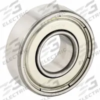 EZO Miniature Ball Bearing: R6, Dbl Shield, 3/8 in Bore, 7/8 in OD, 0.281 in Wd, Alloy Steel Ring (MPN R6ZZA3MC3SRL). Key specifications — System of Measurement: Inch; Bearing Industry Number: R6.