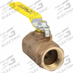 APOLLO Manual Two-Way Ball Valve: 1 1/4 in, Bronze, Straight, FNPT x FNPT, Full Port Ball Port (MPN 8010601). Key specifications — Brand: APOLLO; Handle: Lever.