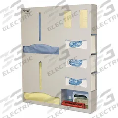 BOWMAN DISPENSERS Protection System: 4 in Overall Wd, 25 in Overall Dp, 8 Compartments, Aluminum (MPN PS415-0512-DISP). Key specifications — Material: Aluminum; Color: Brown; Brand: BOWMAN DISPENSERS; Product Type: Protection System; Compatible Dispensing Product: Gowns.
