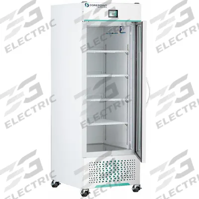 COREPOINT SCIENTIFIC Medical and Lab Refrigerator: 23 cu ft, Upright, 1°C to 10°C - Pharmacy & Vaccine Refrigerators