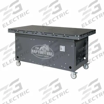 DYNABRADE Downdraft Table: 36 in W x 72 in L, 2,500 cfm - Mobile Woodworking Downdraft Tables
