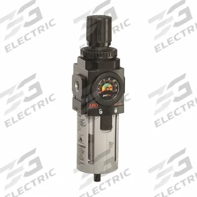 ARO FRL Piggyback: Series 1500 Series, 1/4 in NPT, 72 scfm, 5 micron, 150 psi, Manual Drain - ARO FRL Air Filter/Regulators