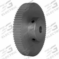 DAYTON Timing Pulley: Modified Curvilinear, Fixed, For GT Timing Belt Section, For 6 mm Belt Wd (MPN 74-3P06-6A4). Key specifications — Brand: DAYTON; Finish: Clear Anodized; For Belt Series: Powerhouse®.
