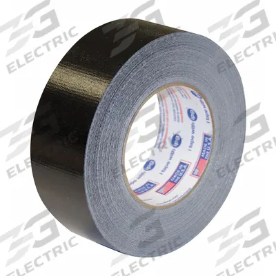 IPG Duct Tape: Medium Duty, Black, 1 7/8 in Wd, 35 yd Lg, 17 mil Thick, AC617 - General Purpose Duct Tape