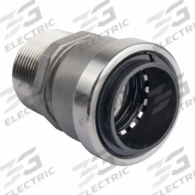 APPROVED VENDOR Adapter: 1 1/2 in OD x 1 1/2 in Pipe Size, Push-to-Connect x MNPT - Stainless Steel Push-to-Connect Tube Fittings