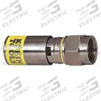 KLEIN TOOLS Audio Adapter: (1) F-Type Female x (1) F-Type Female Adapter, Silver/Yellow, 50 PK (MPN VDV812-612). Key specifications — Product Type: Audio Adapter; Manufacturer Part Number: VDV812-612; Color: Silver; Brand: KLEIN TOOLS; End 1 Connection Type: F-Type Female; End 2 Connection Type: F-Type Female.