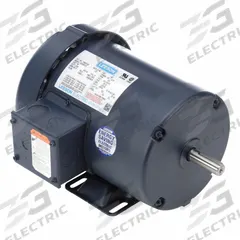 LEESON General Purpose Motor: Rigid Base Mount, Totally Enclosed Fan Cooled, 1/2 hp, 230/460V AC (MPN 114618.00). Key specifications — Brand: LEESON; Nameplate Voltage @ 60 Hz: 230/460V AC; Full Load Current @ 60 Hz: 1.5 A; Nameplate RPM @ 60 Hz: 850 RPM; Motor Enclosure: TEFC.