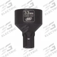 INGERSOLL RAND Impact Socket: Metric, 33 mm Socket Size, 6-Point, Std, 2 7/32 in Overall Lg (MPN DXS2SM33). Key specifications — attr1215501: INGERSOLL RAND; attr1215515: Manganese Phosphate; attr1215518: 33 mm.