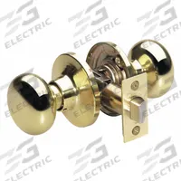MASTER LOCK Door Lockset: Passage Knob Locksets, Brass (MPN BC0403BOX). Key specifications — Lockset Style: Biscuit.