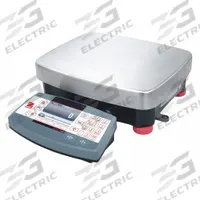 OHAUS Industrial Bench Scale: 14 7/8 in x 12 1/4 in, IP54, Ranger 7000 Hi Res, Stainless Steel (MPN R71MHD35). Key specifications — Connection Ports: Ethernet; Readability: 0.0002 lb/0.1 g; Brand: OHAUS; Weighing Surface Material: Stainless Steel.