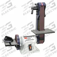 DAYTON Belt and Disc Sander: For Metal/Plastic/Wood, 115 V, Single-Phase, 1/3 hp, 2 in x 42 in Belt (MPN 6Y945). Key specifications — attr564072: Single-Phase; attr650959: Wood; attr564036: DAYTON.