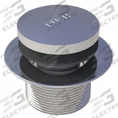 WATCO Drain Stopper: Brass/PVC, Chrome-Plated, 1 7/8 in Overall Dia, Lift and Turn (MPN 68305-CP). Key specifications — Color: Silver; Includes: Strainer Body; Material: PVC.