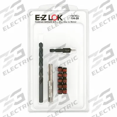 APPROVED VENDOR Self Locking Thread Insert: Thin Wall, 1/4"-20 Int Thrd Sz - Self-Locking Insert & Installation Tool Kits