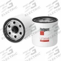 FLEETGUARD Automotive Oil Filter: B1400, LF3692, 3 1/8 in Overall Ht, 11 1/8 in Overall Lg, Oil. Key specifications — Baldwin Interchange: B1400; FleetGuard Interchange: LF3692; Brand: FLEETGUARD; Compatible Vehicle Make: Airman.