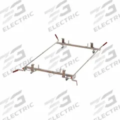 WEATHER GUARD Van Roof Rack: Aluminum, 16 in Overall Ht, 99 in Overall Lg, 76 1/2 in Overall Wd (MPN 224-3-03). Key specifications — Material: Aluminum; Finish: Powder-Coated; Brand: WEATHER GUARD; Color: White.