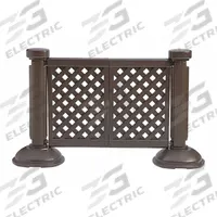 GROSFILLEX Patio Fence Panel: Brown, 2 Panels, 38 1/2 in Overall Ht, 36 in Overall Lg, 0 Posts (MPN US962423). Key specifications — Material: Resin.