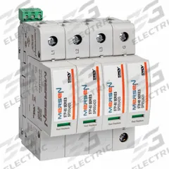 MERSEN SPD: Three Phase, 347/600VAC Wye, 1500V (L-N)/2000V (L-G)/2500V (L-L)/800V (N-G), 600 V (MPN STP600YN05M). Key specifications — Voltage: 347/600VAC Wye; Includes: Microswitch; Max. Continuing Operating Voltage: 600 V; Voltage Protection Rating: 800V (N-G); Max. Surge Current per Mode: 75 kA; Brand: MERSEN.